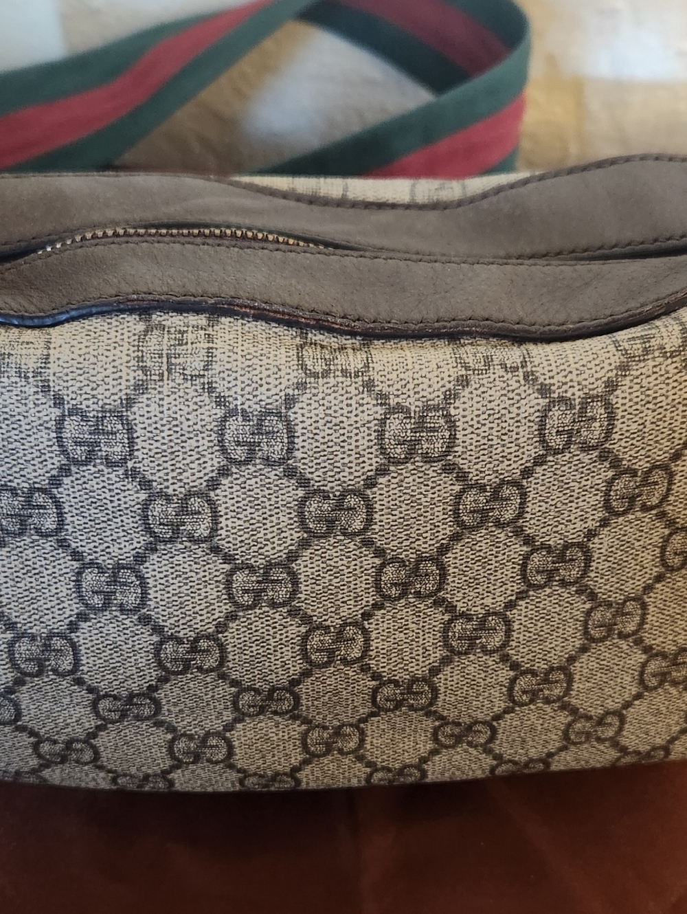 Gucci Neo Vintage Supreme Monogram Web Shoulder Bag - Picture 5 of 14